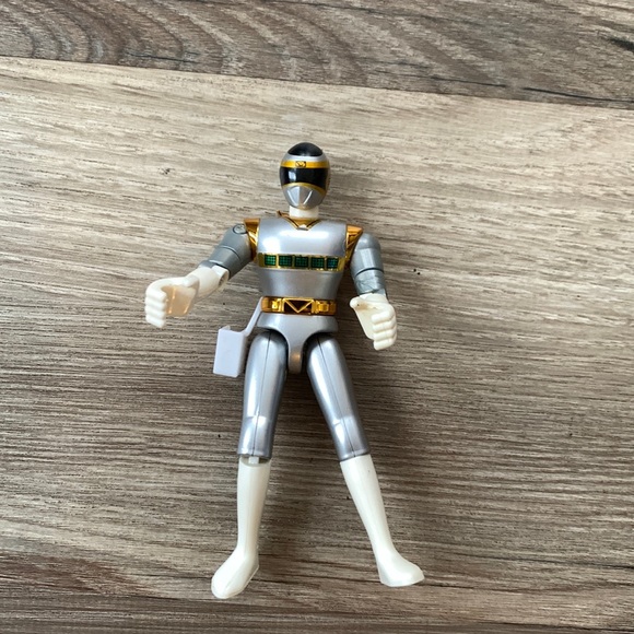 Vintage 1997 Bandai Power Ranger Silver Action figure Mighty Morphin PowerRanger - Picture 2 of 6